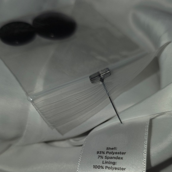 TALBOTS Womens Black White Gingham Check Blazer Jacket NWT Size Medium - Picture 3 of 8